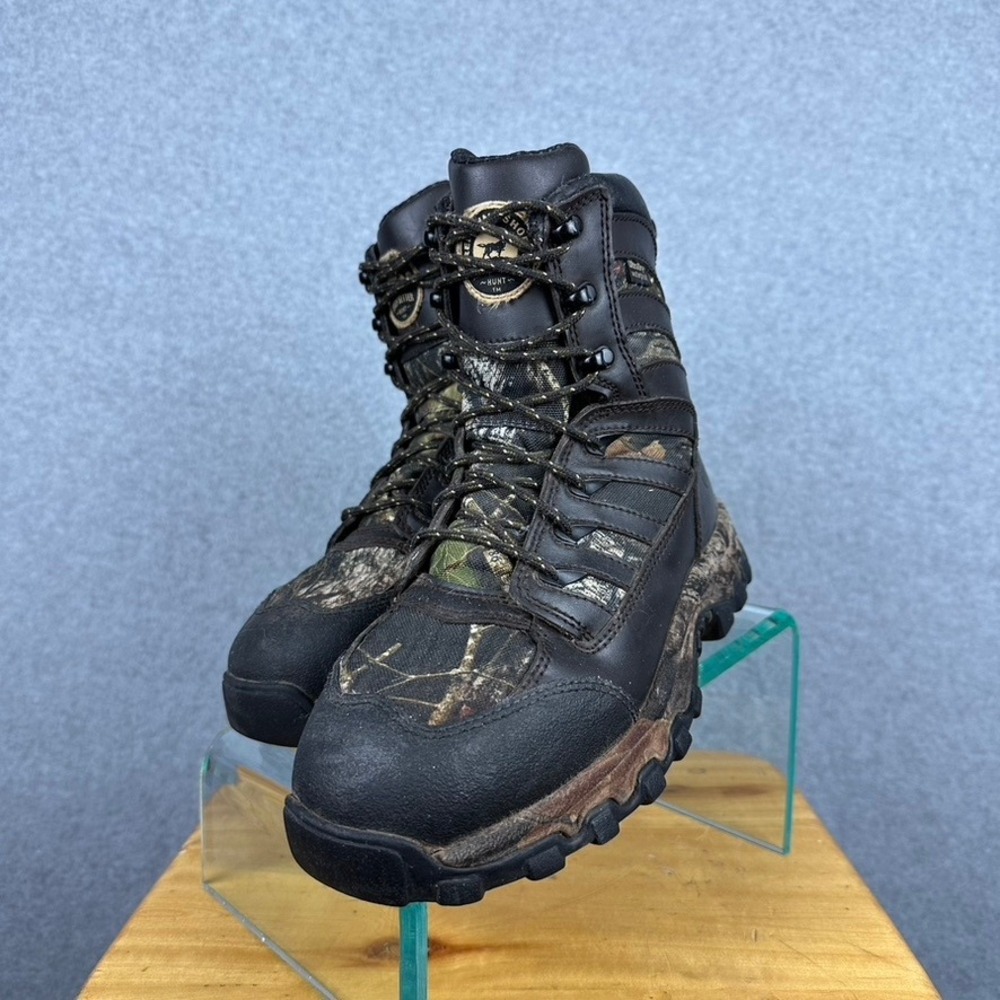 Irish Setter Hunt Boots Womens 7.5 Waterproof Camo Leather Lace Up Hunting - Picture 6 of 8